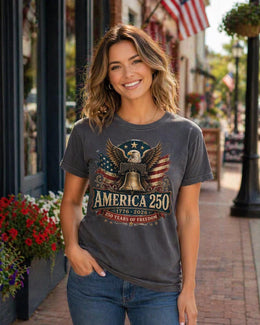 America 250th Anniversary Eagle Bell Shirt, Patriotic USA 1776-2026 Tee, Comfort Colors 1717 Gift