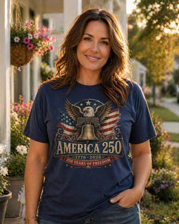 America 250th Anniversary Eagle Bell Shirt, Patriotic USA 1776-2026 Tee, Comfort Colors 1717 Gift