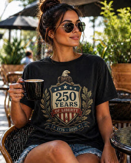 250 Years of Liberty Shirt, America 250 Tee, USA 1776 2026 Patriotic Eagle Shirt, Comfort Colors 1717