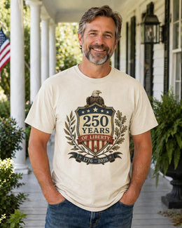 250 Years of Liberty Shirt, America 250 Tee, USA 1776 2026 Patriotic Eagle Shirt, Comfort Colors 1717