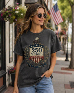 250 Years of Liberty Shirt, America 250 Tee, USA 1776 2026 Patriotic Eagle Shirt, Comfort Colors 1717