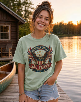 American Legacy 250 Shirt, America 250 Patriotic Eagle Tee, 1776 2026 USA Anniversary Shirt, Comfort Colors