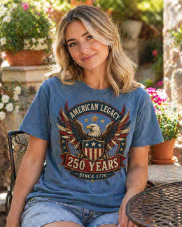 American Legacy 250 Shirt, America 250 Patriotic Eagle Tee, 1776 2026 USA Anniversary Shirt, Comfort Colors