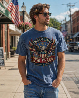 American Legacy 250 Shirt, America 250 Patriotic Eagle Tee, 1776 2026 USA Anniversary Shirt, Comfort Colors