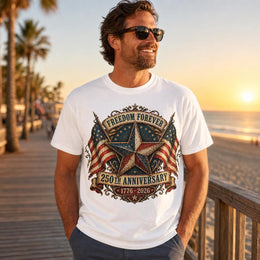 Freedom Forever Shirt, 250th Anniversary Patriotic Star Tee, America 250 Shirt, 1776 2026 Comfort Colors