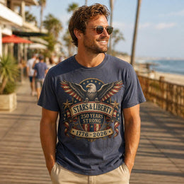 Stars and Liberty Shirt, America 250 Patriotic Eagle Tee, 250 Years Strong 1776 2026 Shirt, Comfort Colors