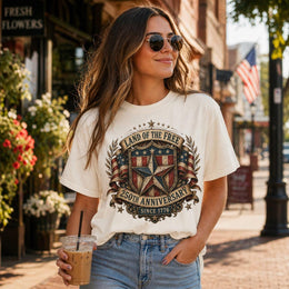Land of the Free Shirt, America 250 Patriotic Tee, 250th Anniversary 1776 2026 Shirt, Comfort Colors USA Shirt