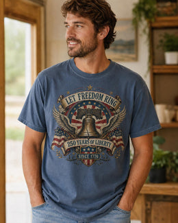 Let Freedom Ring Shirt, America 250 Liberty Bell Tee, 250 Years of Liberty 1776 2026 Shirt, Comfort Colors