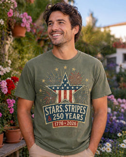 Stars and Stripes Shirt, America 250 Shirt, Patriotic 1776 2026 Tee, Fourth of July Shirt, 250 Years Anniversary Shirt, USA Freedom Tee