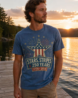 Stars and Stripes Shirt, America 250 Shirt, Patriotic 1776 2026 Tee, Fourth of July Shirt, 250 Years Anniversary Shirt, USA Freedom Tee