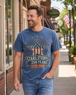 Stars and Stripes Shirt, America 250 Shirt, Patriotic 1776 2026 Tee, Fourth of July Shirt, 250 Years Anniversary Shirt, USA Freedom Tee