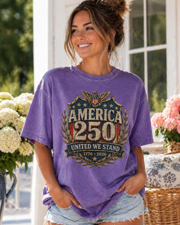 America 250 Shirt, United We Stand Shirt, Patriotic Eagle Tee, 1776 2026 Shirt, America Anniversary Shirt, Fourth of July Tee