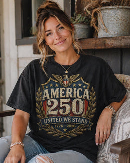 America 250 Shirt, United We Stand Shirt, Patriotic Eagle Tee, 1776 2026 Shirt, America Anniversary Shirt, Fourth of July Tee