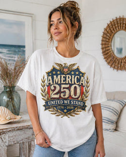 America 250 Shirt, United We Stand Shirt, Patriotic Eagle Tee, 1776 2026 Shirt, America Anniversary Shirt, Fourth of July Tee