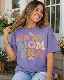 In My Mom Era Shirt, Trendy Mom Tee, Cute Mama Shirt, Retro Mom Graphic Tee, Aesthetic Mom Shirt, Motherhood Era Tee