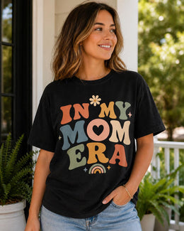 In My Mom Era Shirt, Trendy Mom Tee, Cute Mama Shirt, Retro Mom Graphic Tee, Aesthetic Mom Shirt, Motherhood Era Tee