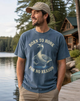 Funny Goose Shirt, Born To Honk For No Reason Tee, Sarcastic Goose Shirt, Funny Animal Shirt, Comfort Colors Tee