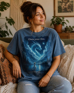 Own Your Fire Shirt, Funny Duck Dragon Tee, Remember Who You Are Shirt, Weird Animal Meme Comfort Colors T-Shirt