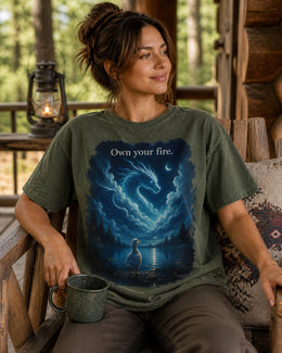 Own Your Fire Shirt, Funny Duck Dragon Tee, Remember Who You Are Shirt, Weird Animal Meme Comfort Colors T-Shirt