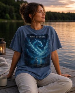 Own Your Fire Shirt, Funny Duck Dragon Tee, Remember Who You Are Shirt, Weird Animal Meme Comfort Colors T-Shirt