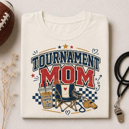 Tournament Mom Shirt, Football Mom Shirt, Game Day Mom Tee, Sports Mom Shirt, Team Spirit Shirt, Football Season Tee, Coffee Mom Tee