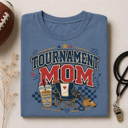 Tournament Mom Shirt, Football Mom Shirt, Game Day Mom Tee, Sports Mom Shirt, Team Spirit Shirt, Football Season Tee, Coffee Mom Tee