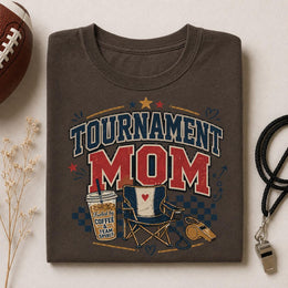 Tournament Mom Shirt, Football Mom Shirt, Game Day Mom Tee, Sports Mom Shirt, Team Spirit Shirt, Football Season Tee, Coffee Mom Tee