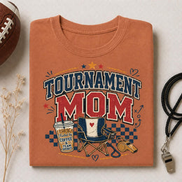 Tournament Mom Shirt, Football Mom Shirt, Game Day Mom Tee, Sports Mom Shirt, Team Spirit Shirt, Football Season Tee, Coffee Mom Tee
