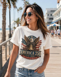 America 250th Anniversary Eagle Bell Shirt, Patriotic USA 1776-2026 Tee, Comfort Colors 1717 Gift