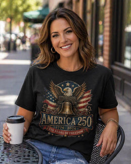 America 250th Anniversary Eagle Bell Shirt, Patriotic USA 1776-2026 Tee, Comfort Colors 1717 Gift