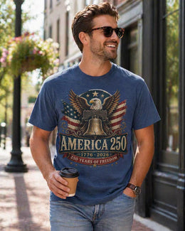 America 250th Anniversary Eagle Bell Shirt, Patriotic USA 1776-2026 Tee, Comfort Colors 1717 Gift