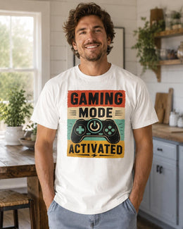 Gaming Mode Activated Shirt, Funny Gamer Tee, Video Game Shirt, Gaming Gift, Comfort Colors T-Shirt