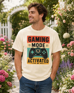 Gaming Mode Activated Shirt, Funny Gamer Tee, Video Game Shirt, Gaming Gift, Comfort Colors T-Shirt