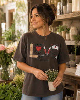 Love Nurse Life Shirt, Nurse Shirt, Registered Nurse Gift, Nursing Student Tee, Healthcare Worker Comfort Colors T-Shirt