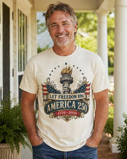 Freedom 250 Shirt, Let Freedom Ring Patriotic Tee, USA 1776 2026 Shirt, America 250 Anniversary, Comfort Colors 1717