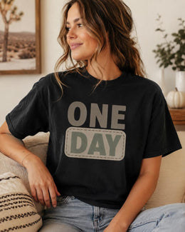 One Day Shirt, Funny Mental Health Tee, Anxiety Humor Shirt, Introvert Shirt, Self Care Comfort Colors T-Shirt