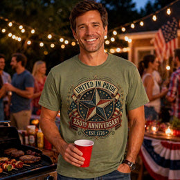 United in Pride Shirt, America 250 Anniversary Tee, Patriotic Star 1776 2026 Shirt, Comfort Colors USA Shirt