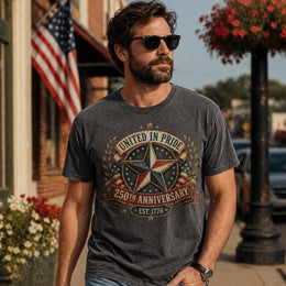 United in Pride Shirt, America 250 Anniversary Tee, Patriotic Star 1776 2026 Shirt, Comfort Colors USA Shirt