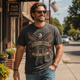 Stars and Liberty Shirt, America 250 Patriotic Eagle Tee, 250 Years Strong 1776 2026 Shirt, Comfort Colors