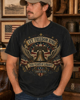 Let Freedom Ring Shirt, America 250 Liberty Bell Tee, 250 Years of Liberty 1776 2026 Shirt, Comfort Colors