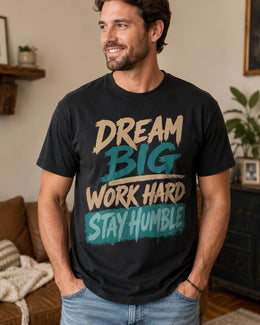 Dream Big Work Hard Stay Humble Shirt, Motivational Shirt, Inspirational Tee, Self Care Comfort Colors T-Shirt