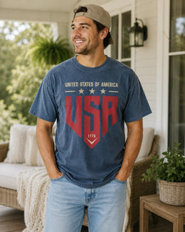 United States Of America Shirt, USA 1776 Tee, Patriotic Shirt, 4th Of July Comfort Colors T-Shirt, USA Gift