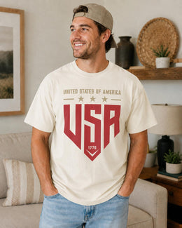 United States Of America Shirt, USA 1776 Tee, Patriotic Shirt, 4th Of July Comfort Colors T-Shirt, USA Gift