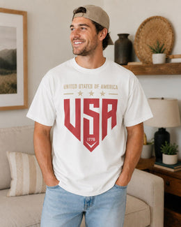 United States Of America Shirt, USA 1776 Tee, Patriotic Shirt, 4th Of July Comfort Colors T-Shirt, USA Gift