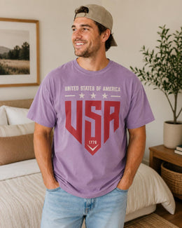 United States Of America Shirt, USA 1776 Tee, Patriotic Shirt, 4th Of July Comfort Colors T-Shirt, USA Gift