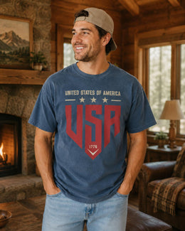 United States Of America Shirt, USA 1776 Tee, Patriotic Shirt, 4th Of July Comfort Colors T-Shirt, USA Gift