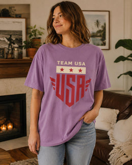 Team USA Shirt, Patriotic USA Tee, 4th Of July Shirt, American Pride Comfort Colors T-Shirt, USA Gift
