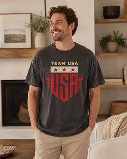 Team USA Shirt, Patriotic USA Tee, 4th Of July Shirt, American Pride Comfort Colors T-Shirt, USA Gift