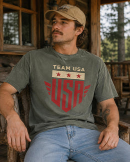 Team USA Shirt, Patriotic USA Tee, 4th Of July Shirt, American Pride Comfort Colors T-Shirt, USA Gift