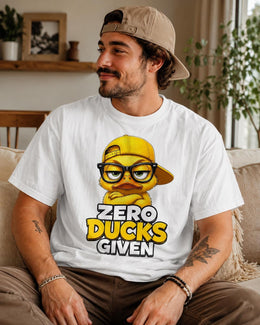 Zero Ducks Given Shirt, Funny Duck Shirt, Sarcastic Shirt, Funny Animal Tee, Attitude Comfort Colors T-Shirt
